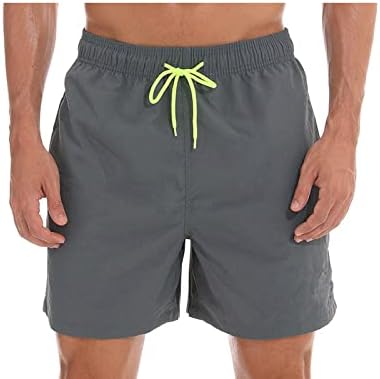 BLFYQB בגד ים בגדי ים של בגדי ים של גברים תנועת כיס רופף מכנסיים קצרים רירית רשת כושר כושר