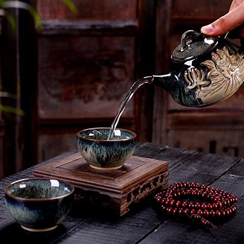 החלפת כבשן קרמיקה סיר תה חרסינה קונג פו קומקום קומקום בעבוד