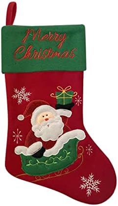 קרוב לחג המולד תליונים פופולריים גרביים שקיות מתנה תליוני עץ חג המולד גרבי דקורטיב