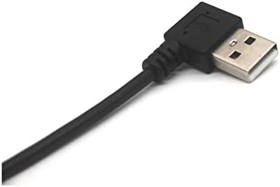 Kework usb 2.0 מפצל, 30 סמ כבל מפצל usb זווית ישרה, 2 יציאות רכזת USB 1 זכר עד 2 כבל סיומת של סיומת