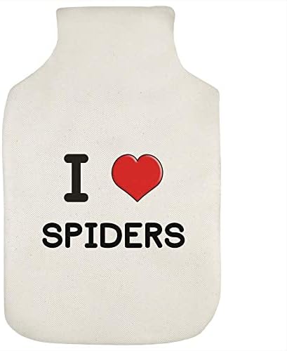 Azeeda 'אני אוהב את כיסוי בקבוק המים החמים של עכבישים