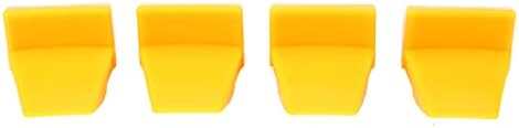שומר מחליף צמיגים, 4 יחידות מחליף צמיגים הידוק מגן לסת מגן על גלגל צהוב מפלסטיק שומר גלגלי רכב, 4