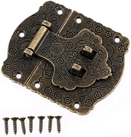 נעילת HASP בטיחותית 1PC 7060 ממ תפסים מגירות עתיקות תכשיטים דקורטיביים קופסת עץ מנעול מנעול HASP עם