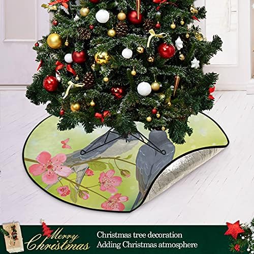 עץ חג המולד של שיגואה חובבי ציפורים חובבי ציפורים בצבעי עץ חג המולד מעמד מחצלת עץ חג המולד עץ חג