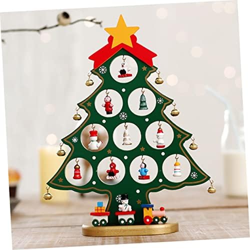 Sewacc para mesa de חג המולד עץ עץ עץ עץ חג המולד תפאורה עץ חג המולד קטן מקשט קישוטים לקישוטים מעץ עץ חג המולד