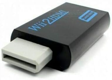 ממיר Wii to HDMI 1080p עבור מכשיר HD מלא, Wii נייד ל- HDMI Wii2hdmi Full HD ממיר Audio Audio Audapter TV Black