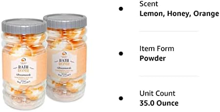 ערכת מתנות פצצת אמבט ארטיק יופי של הטבע רב-חבילה-פריחת תפוז, גרידת לימון וריח צוף דבש עם תמצית