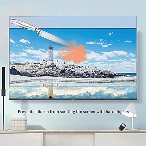 מגן מסך טלוויזיה בגודל 50-65 אינץ 'אנטי-בוהק/אנטי אור כחול/סרט שריטות לאנטי עבור TCL/Samsung/Toshiba/Sony/LG/Hisense,