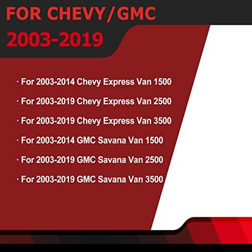 פיקסון זוג דלת פנים ידית משיכה קדמית שמאלה וצד ימין תואם לשנת 2003-2019 Chevy Express GMC Savana