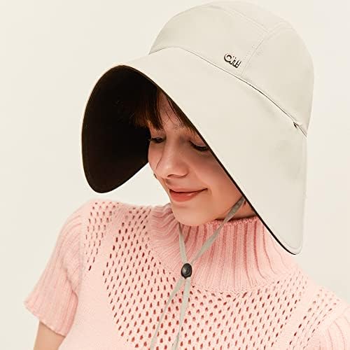 JXQXHCFS נשים קיץ כובע שמש כובע 1000+ הגנה מפני השמש מתקפלת מתקפלת נשימה רחבה רחבה רחבה וכובעי שמש