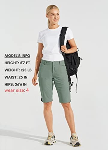 מכנסיים קצרים לנשים וויליט 13 טיולי גולף ארוכים אורך ברך אורך ברך מהיר עמיד במים יבש קיץ מזדמן