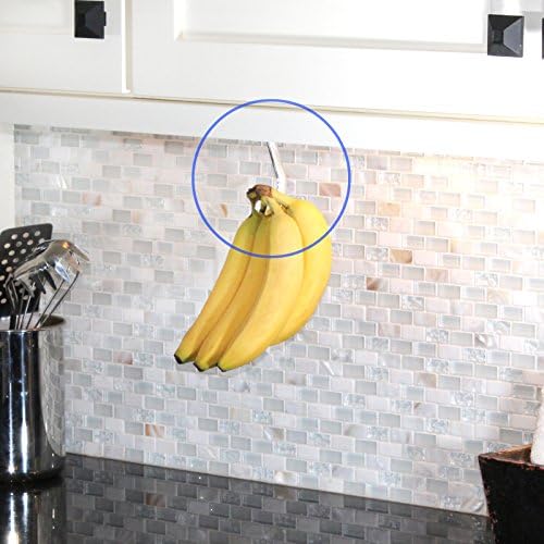 גדג ' יט בננה וו קולב תחת ארון וו מבשיל בננות עם פחות חבורות, מתקפל מחוץ לטווח ראייה כאשר לא