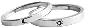 חתונה & מגבר; טבעות אירוסין לנשים טבעת אבני חן משובצת טבעת גבירותיי פתיחה פשוטה להגדיר זוג נדיב