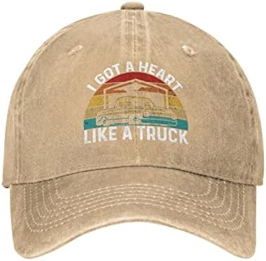 כובע כובע חובב משאיות BuingBFG קיבלתי לב כמו כובע משאית לגברים כובע בייסבול כובע מגניב