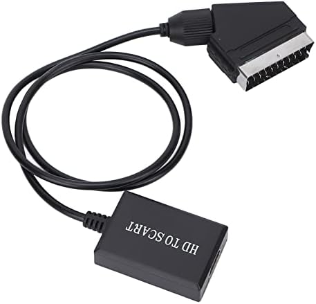 ממיר HDMI ל- SCART, HD וידאו דיגיטלי HDMI לווידיאו אנלוגי ו- L/R Audio Audapter תומך ב- DVI, עבור CRT/VHS/DVD