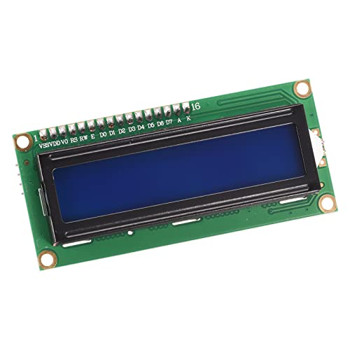 Meccanixity IIC LCD 1602 מודול תצוגה סידורי 5V, תאורה אחורית של מסך תצוגה כחול 16x2 מתאם ממשק מודול LCD