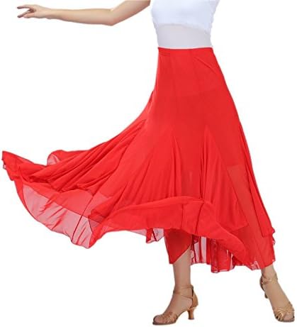 Cismark® אלגנטי ריקודים ריקודים וואלס מפלגת ריקודים ארוכי נדנדה חצאית רשת