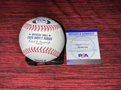 אלכס ווד חתום רשמי 2020 סדרת העולם בייסבול La Dodgers PSA/DNA - כדורי חתימה
