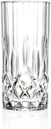 Highball - זכוכית - סט של 6 - כוסות היבל - קריסטל זכוכית - מעוצב יפה - שתיית כוסות - למים, מיץ,