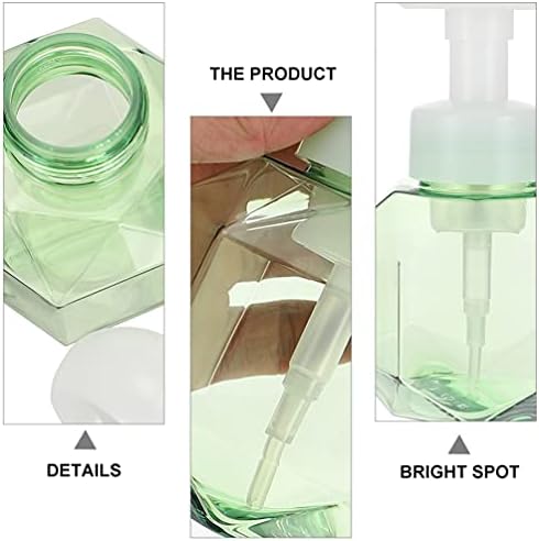 מתקן לסבון יד 2 יחידות שקוף קצף כוס ניקוי פנים מבעבע ניקוי בקבוק יופי כלי נסיעות ביתי נוח פרח מתקן לסבון
