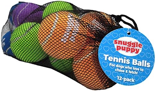 כדורי טניס גור של גורים לכלבים - כדורי טניס אינטראקטיביים בגודל 2.5 אינץ
