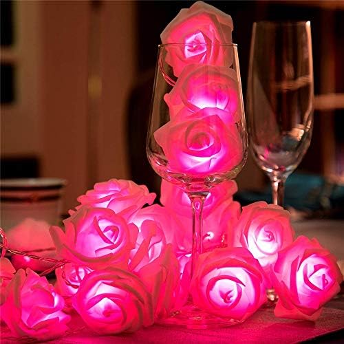 N/a 2 מ 'LED LED אורות חג המולד אורות מיתרים לחג אורות לחתונה ולנטיין קישוט נורות פרח נורות LED מנורת