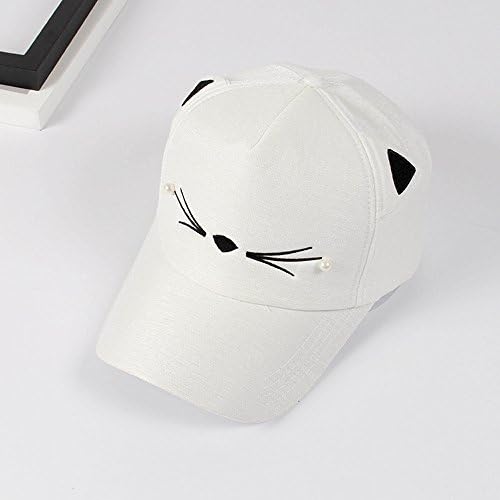 חתול חמוד אוזני תלמיד מגן אביב אופנה בייסבול פראי פרל כובע בייסבול כובעי מצחיות פוקר