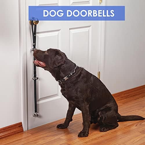 פעמוני דלתות כלבים, פעמוני כלבים מתכווננים, פעמוני דלת לאימוני כלבים, פעמוני כלבים לכפתור דלת, אילוף בסיר, עם