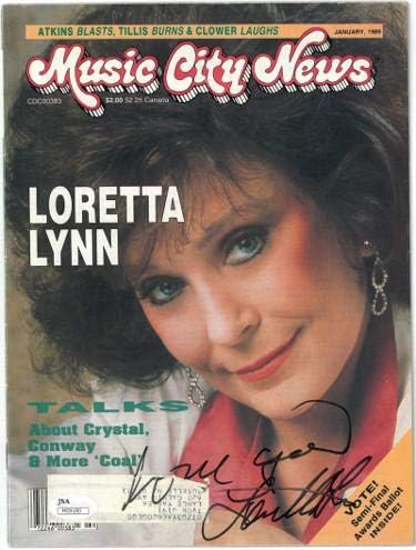 לורטה לין חתמה 1989 מגזין מלא חדשות עיר המוזיקה אוהב אותך - מ09180-ג ' יי. אס. איי מוסמך-מגזיני