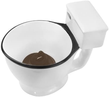 יצירתי ספל מצחיק אסלה מלא של אישיות קקי קרמיקה מים כוס אסלת 12 אונקיות קפה כוס או מצחיק חידוש סוכריות