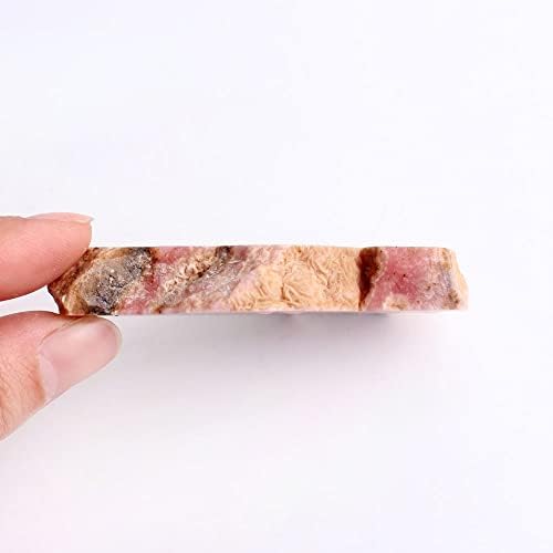 Shitou2231 1 pc טבעי נדיר רודוכרוזיט רצועה גולמית מלוטשת קריסטל קוורץ דגימת אבן סלע מינרלים אבני חן ריפוי