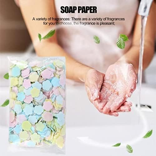 400 עלה כותרת סבון גיליונות, נייד והמוסס סבון נייר גיליונות עבור יד כביסה וניקוי, מושלם עבור ילדים ומבוגרים על