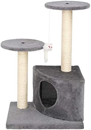 סוליב 28 חתול עץ מגדל הדירה סיסל הודעה מגרד אפור