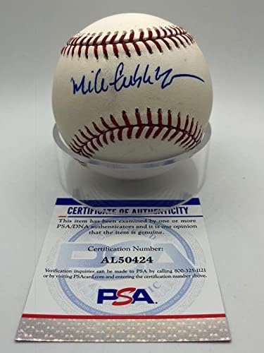Mike Cubbage תאומים ריינג'רס Mets חתום על חתימה רשמית MLB Baseball DNA - כדורי בייסבול עם חתימה