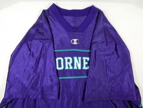 2000-01 שרלוט הורנטס ג'מאל משבורן 24 משחק משומש חולצת חימום סגול 282 - משחק NBA בשימוש