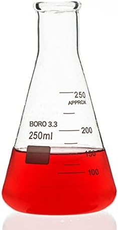מעבדת WSSBK 2 יחידות בקבוק חרוטי חרוטי גדול בקבוק חרוטי 50 מל -1000 מל זכוכית זכוכית כוס חרוטית
