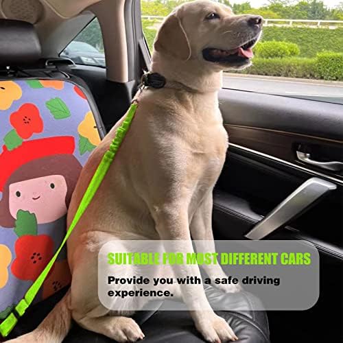 חגורת בטיחות לכלבים חלום וזוהר 2 חבילות חגורות בטיחות לרכב לכלבים חגורת בטיחות לחיות מחמד מתכווננת