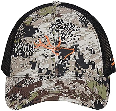 Edtrek Performance Trucker נושם כובע ציד רשת - כובע ציד כתום עץ וכובע ציד כתום