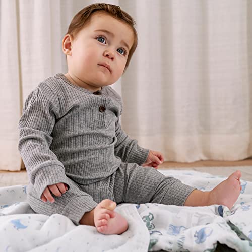 עדן + Anais Essentials שמיכה חלומית, שמיכות לתינוקות של מוסלין לבנות ולבנים, אידיאלי קל משקל