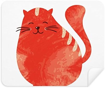 כתום קלע שומן חתול בעלי החיים צבעי מים ניקוי בד מסך מנקה 2 יחידות זמש בד