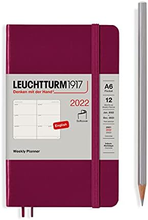 Leuchtturm1917 - בינוני A5 - מתכנן שבועי של SoftCover - 2022, אנגלית