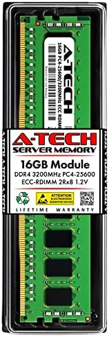 החלפת A -Tech 16GB ל- Dell M04W6 - DDR4 3200MHz PC4-25600 ECC רשומה RDIMM 2RX8 1.2V - מקל זיכרון שרת יחיד