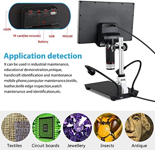 מיקרוסקופ הלחמה, מיקרוסקופ מטבע מיקרוסקופ דיגיטלי LCD 10.1 אינץ