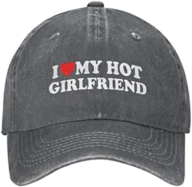 לב אני אוהב את החברה החמה שלי בייסבול כובע כובע כובעי שמש כובע לנשים כובע קאובוי אבא כובע משאית