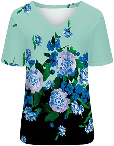 שרוול קצר 2023 בגדים טרנדי י2 קראט כותנה צווארון פרח חולצה גרפית חולצה לנשים סתיו קיץ חולצה