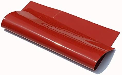 גיליון גומי סיליקון 1pc גודל 50x50 סמ, עובי 1/1.5/2/3/4/5 ממ אדום או שחור צבע מחצלת גומי אטם אטם לוח דק