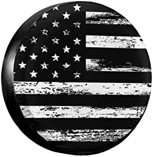 כיסוי גלגל צמיג עמיד בפני צמיג אמריקאי לבן שחור כיסוי גלגל אבק לרכב שטח של קרוואן קרוואן 14 15 16 17