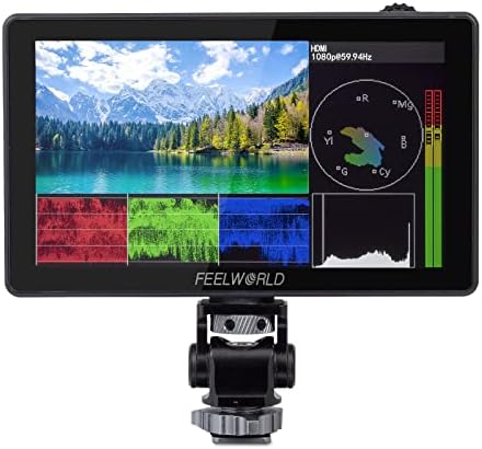 Feelworld F5 Pro v2 ו- Lut5 שדה מצלמה DSLR צג צג