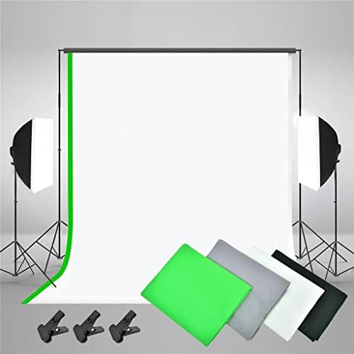 Ylyajy תאורת תמונות ערכת רקע של Softbox נורות 4 תפאורות רקע עמדת רפלקור 110 סמ