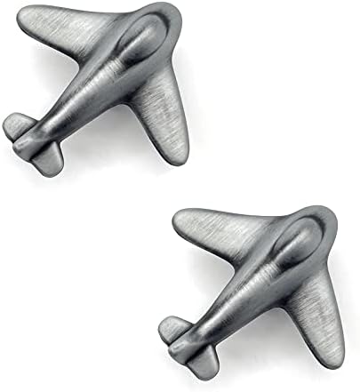 Santousi Cartoon Cartoon Door ידיות צורת מטוס צורה חור יחיד ידיות משוך ידיות סגסוגת אבץ ידיות ריהוט